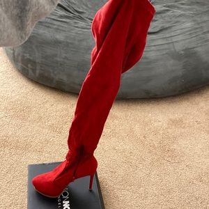 Never worn heeled boots